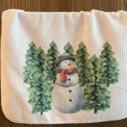 Snowman Tea Towel